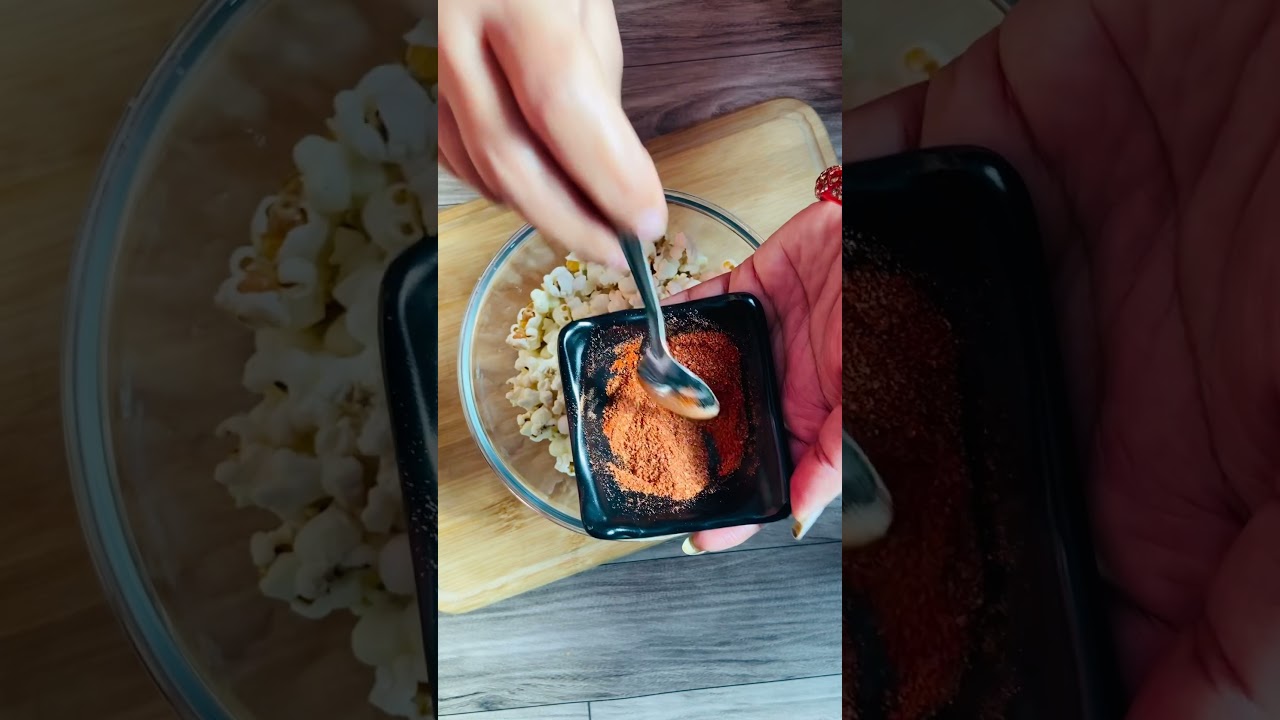 How to make peri peri masala popcorn 🍿 at home #shorts #ytshorts #3