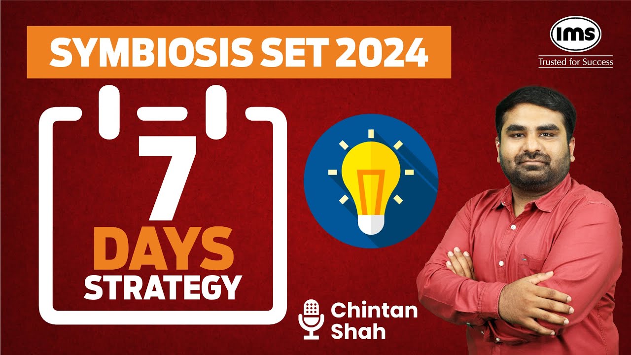 One week to SET | Symbiosis SET 2024 Strategy | Chintan Shah