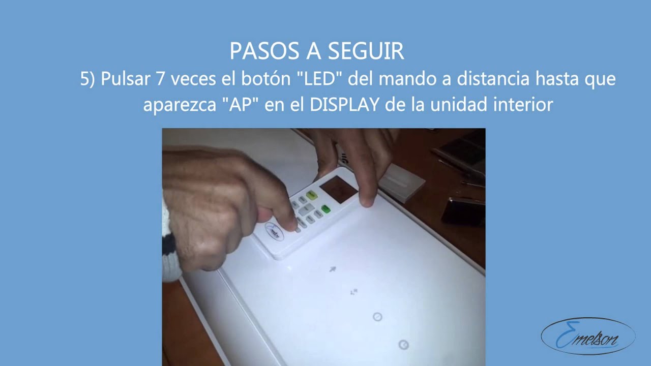 Configuración Wifi aire acondicionado Emelson
