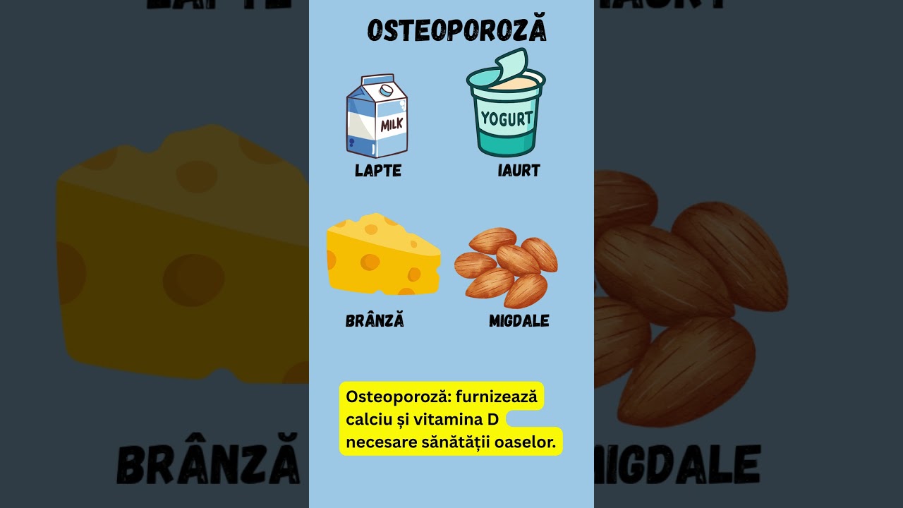 Osteoporoză? 4 Alimente Care Întăresc Oasele: Lapte, Iaurt, Brânză, Migdale AlimentațieSănătoasă