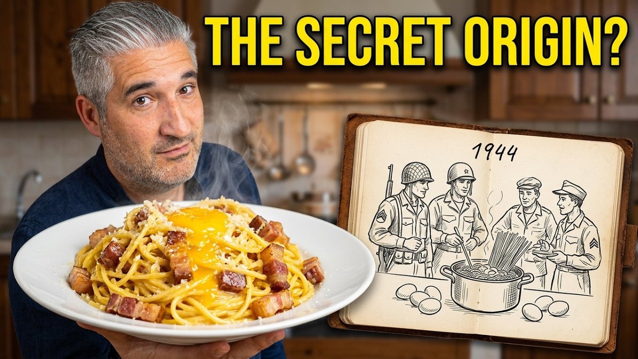 The Real History of Carbonara Explained by Vincenzo's Plate