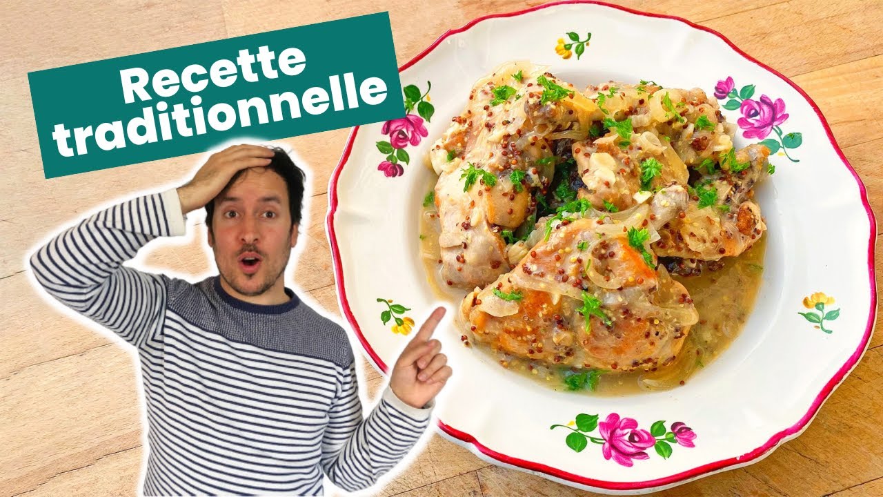 Lapin à la moutarde à l'ancienne - Recette traditionnelle française facile à réaliser
