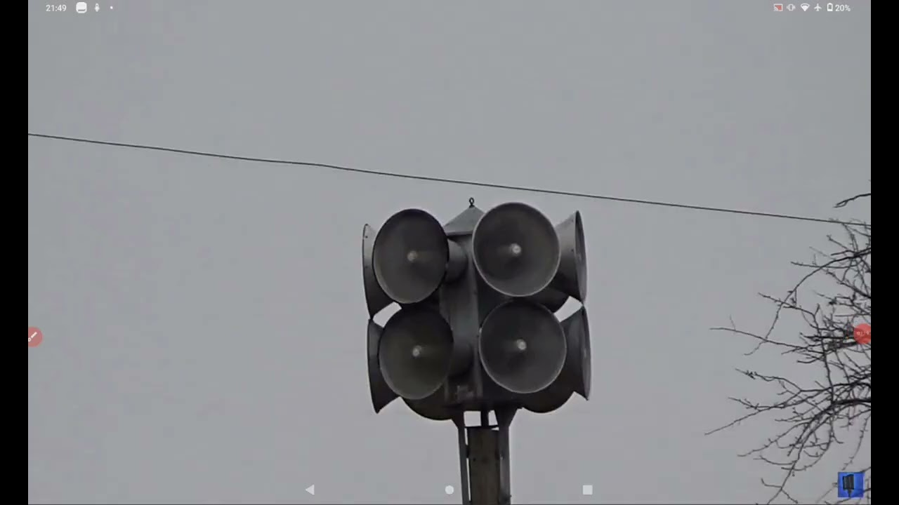 Greenfield nebraska eows 1212 Westminster chimes hi-lo alternate wail 