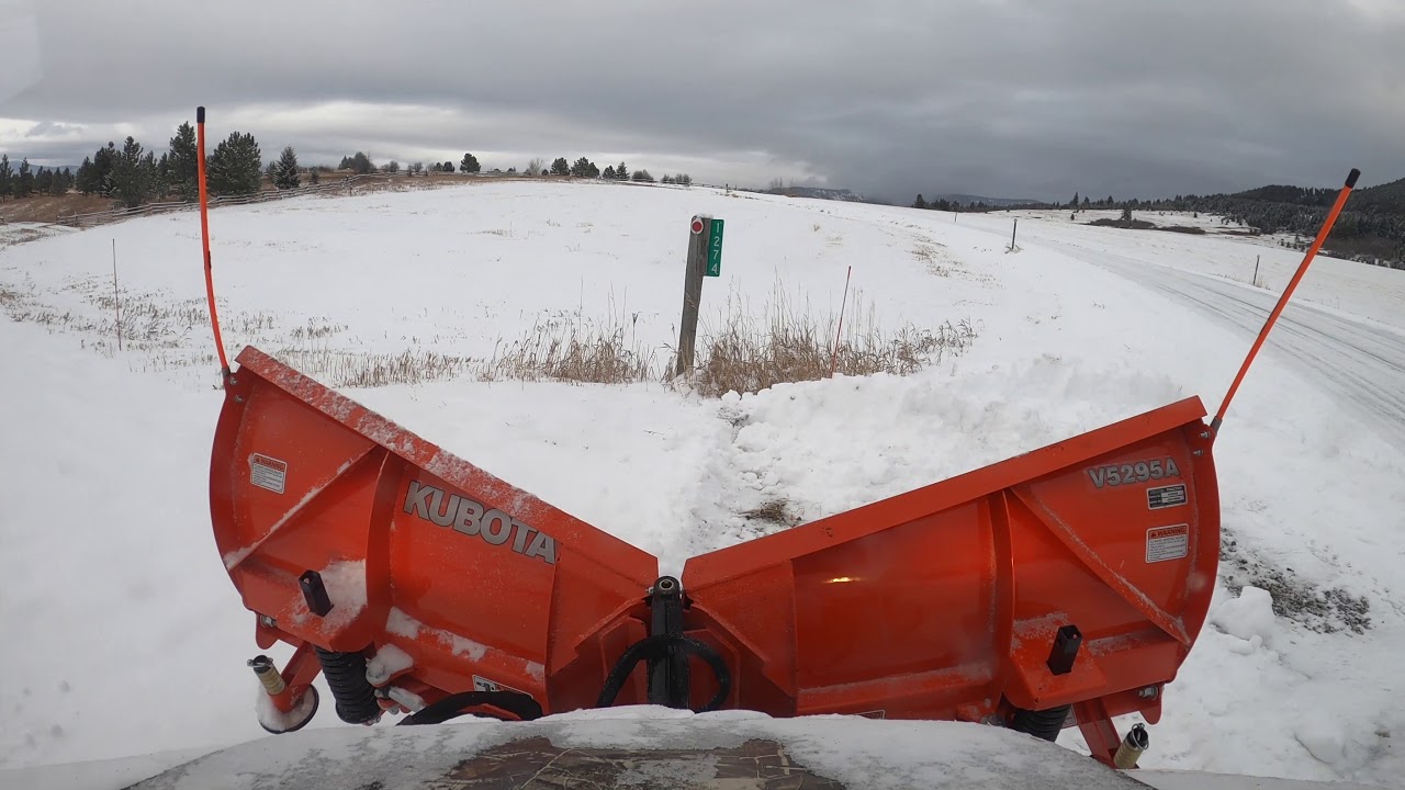 Kubota RTV x1100c with Kubota Plow 5295A   4K