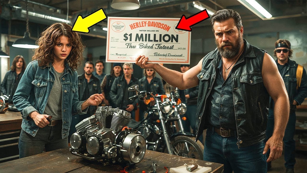 Hells Angels vsadili 1 milion dolarů, že mladá mechanik nedokáže opravit jejich mrtvý stroj.