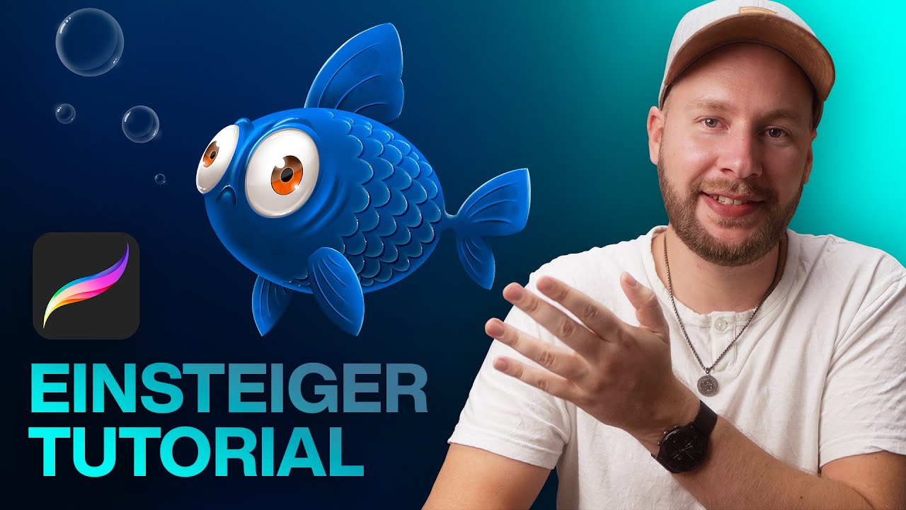 Fisch malen mit Procreate – Tutorial für Anfänger auf deutsch (iPad)