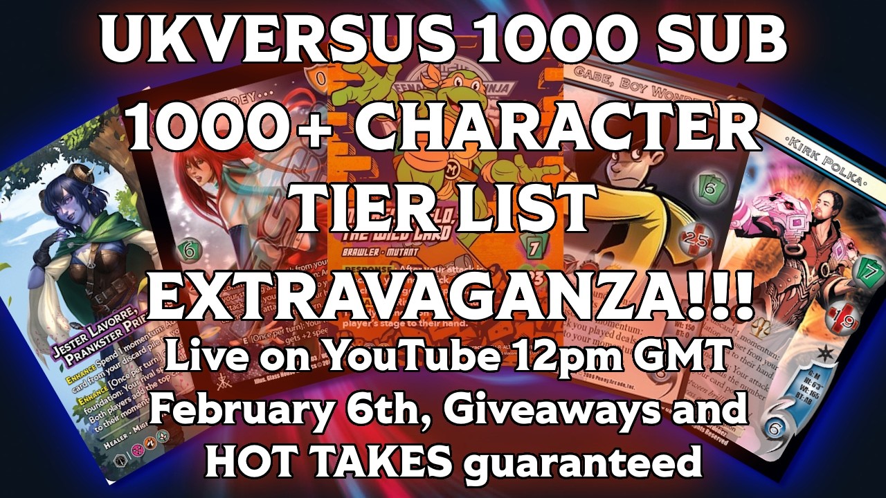 Tier List for EVERY Universus Character over the last 20 years #universus #cardgames #tcg #tierlist