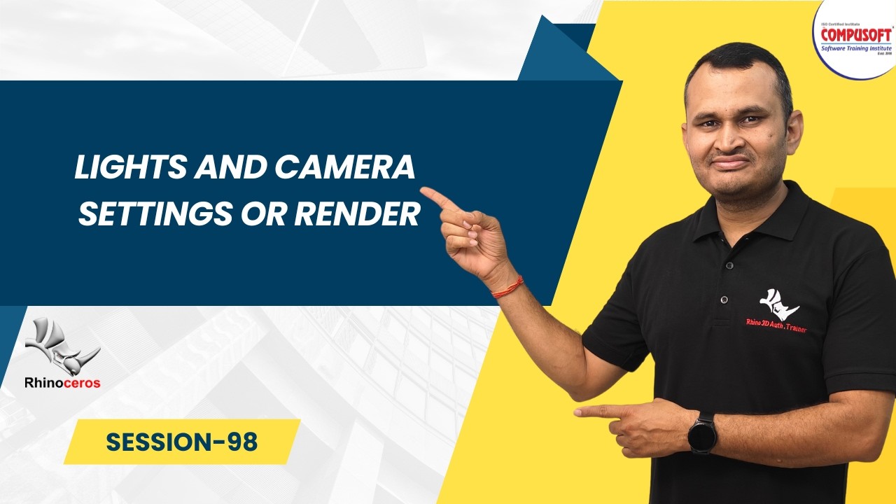 Session 98: hino 3D Tutorial | Lighting, Camera & Render Settings Explained | CompusoftEducation