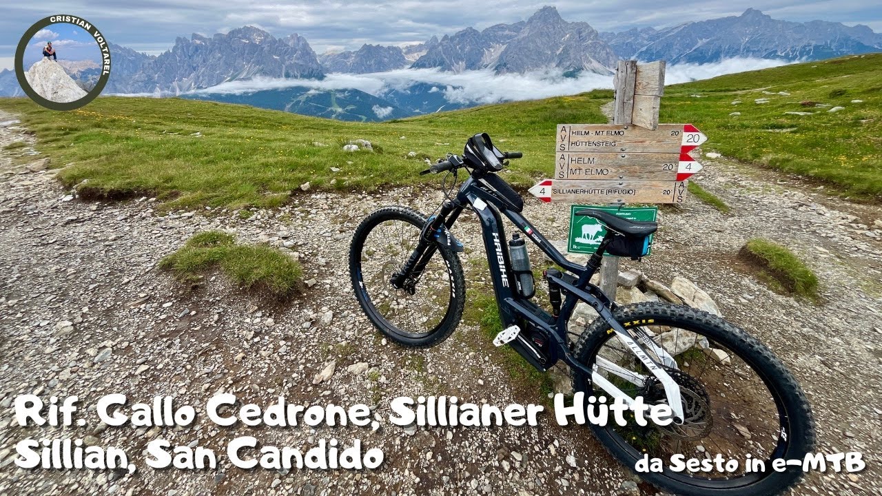 Rifugio Gallo Cedrone - Sillianer H&uuml;tte - Sillian - San Candido da Sesto Pusteria in e-mtb