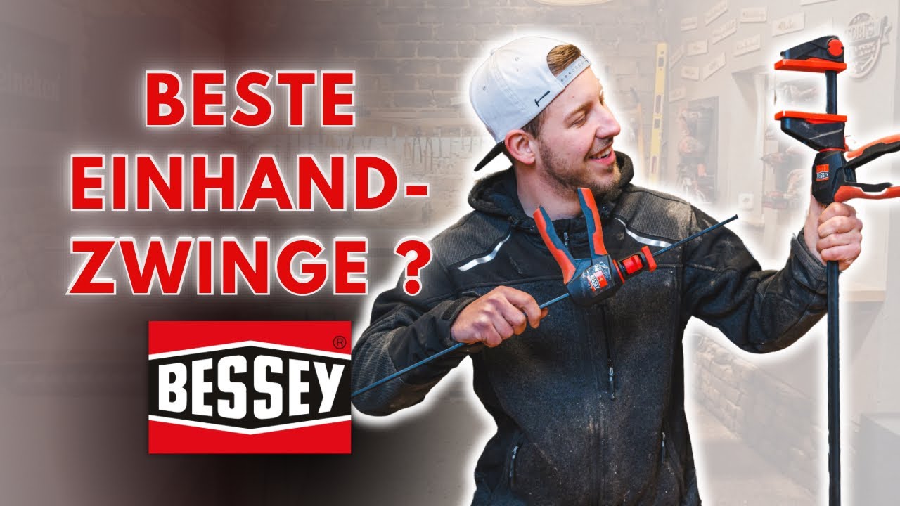 Hammer! Bessey Einhandzwinge mit drehbarem Griff EZ360