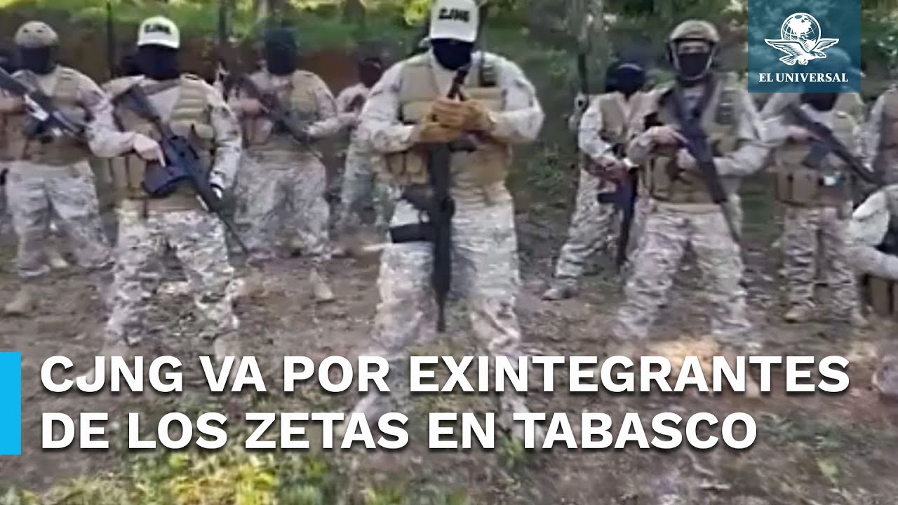 Presuntos miembros del CJNG anuncian limpia en Tabasco