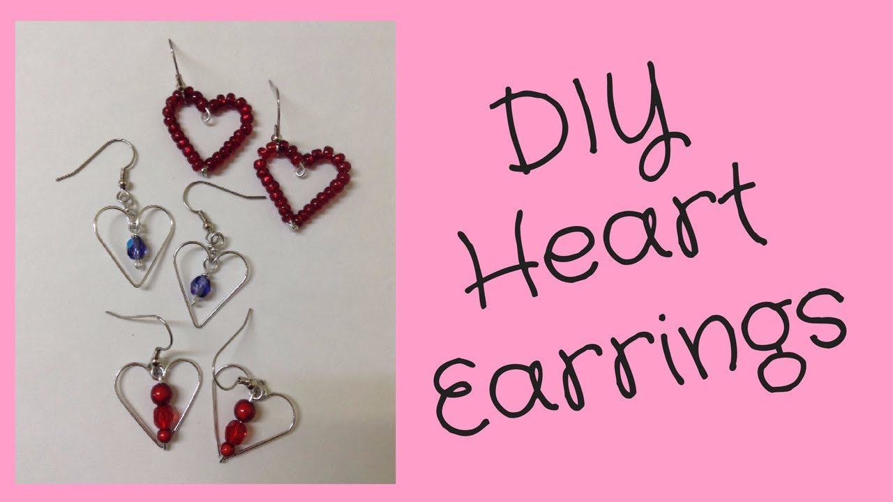 DIY Heart Earrings for Valentines Day