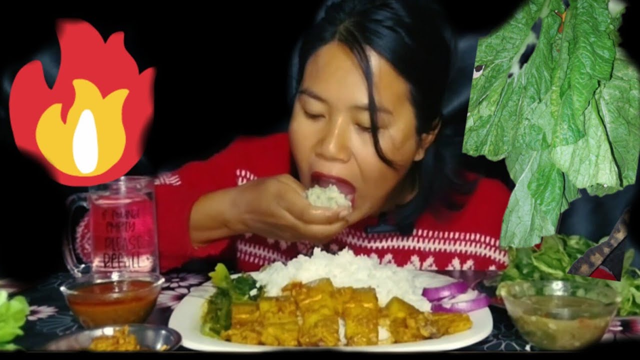 PORK KA HANGGAM GA THONGBA, YONGCHAK SINGJU ,SEBOT EROMBA MUKBANG MANIPURI 