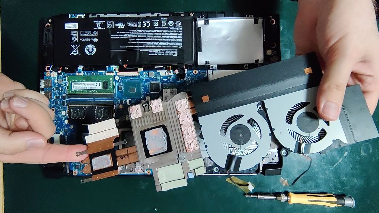 Acer Nitro 5 - konserwacja chłodzenia - wymiana pasty termoprzewodzącej - bez cięć ;)