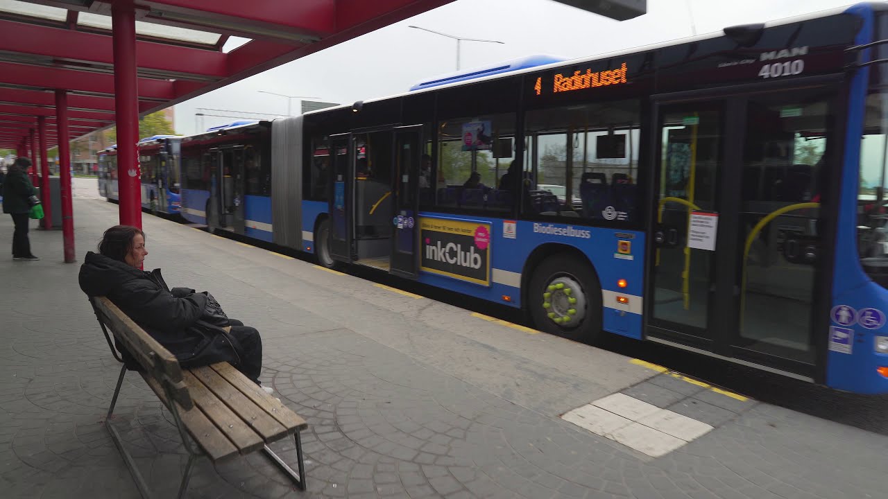 Sweden, Stockholm, bus 4 ride from Gullmarsplan to Fridhemsplan