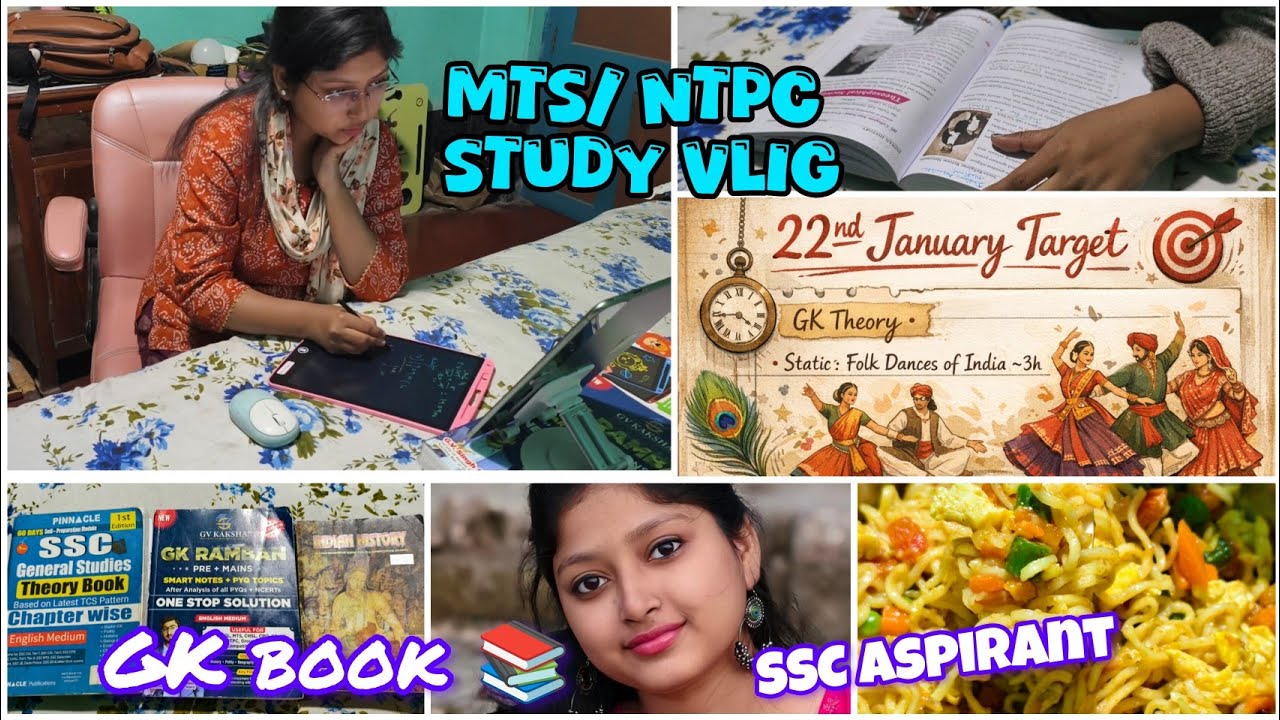 My Full day honest Study Vlog #mts #ntpc 