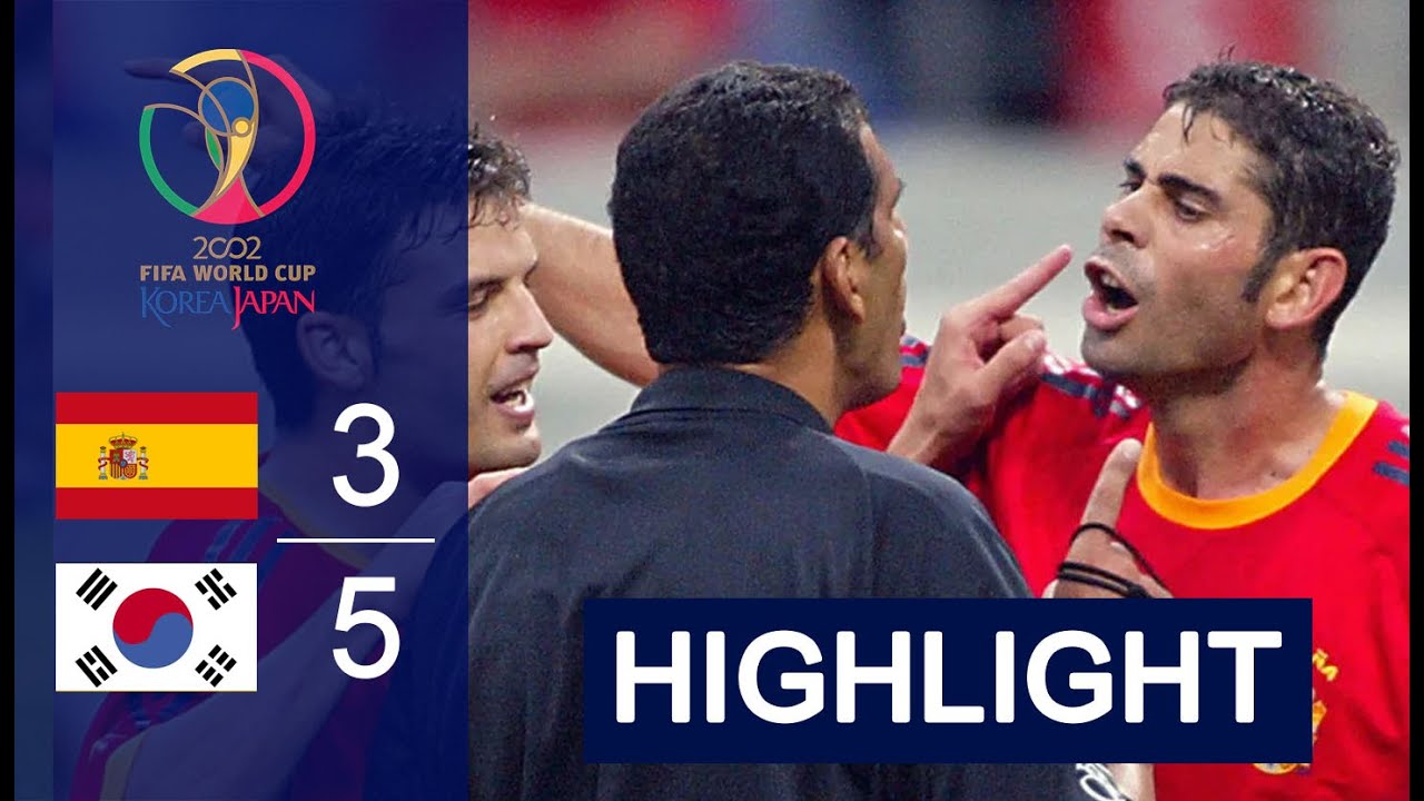 Spain 3 - 5 South Korea |  Quarter-Final FIFA World Cup 2002. All Goals and Highlights HD