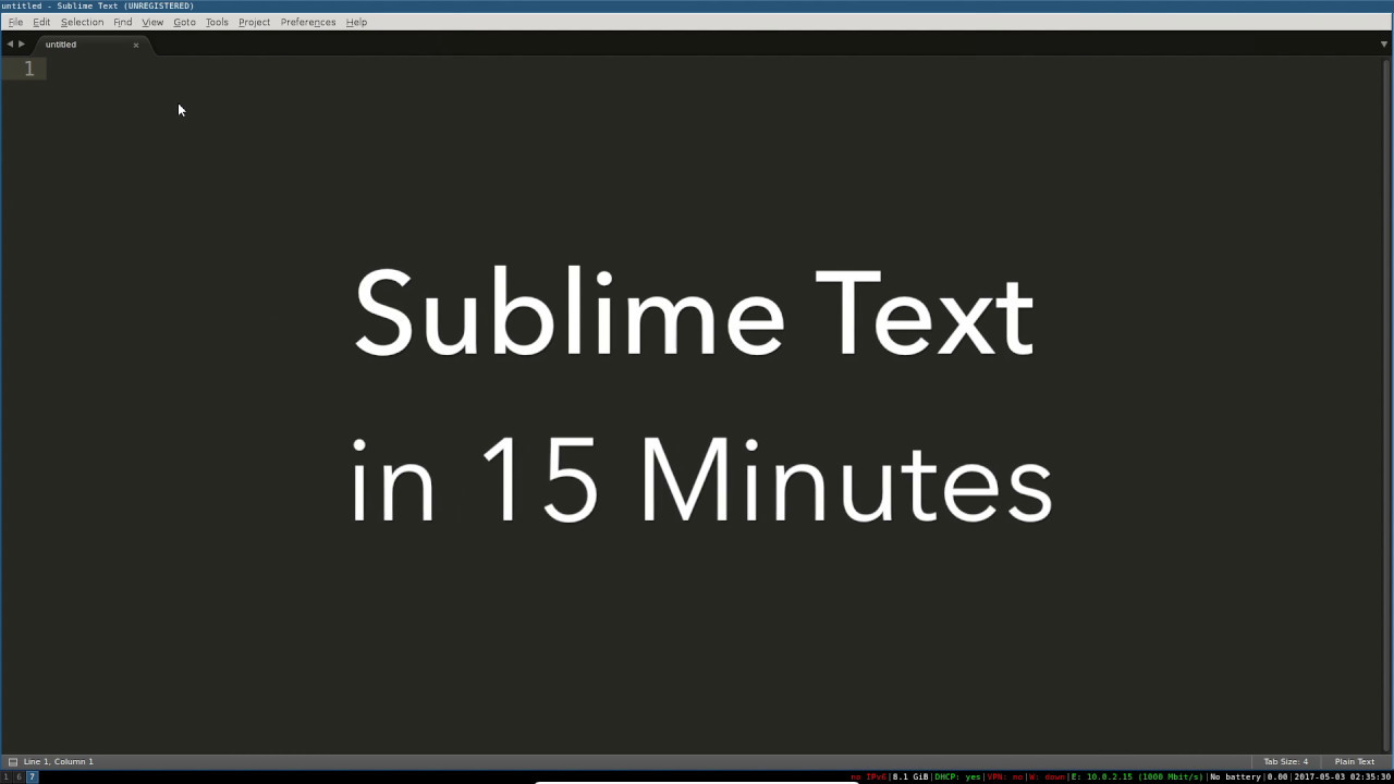 Sublime Text Basics: All the Best Features in One Video