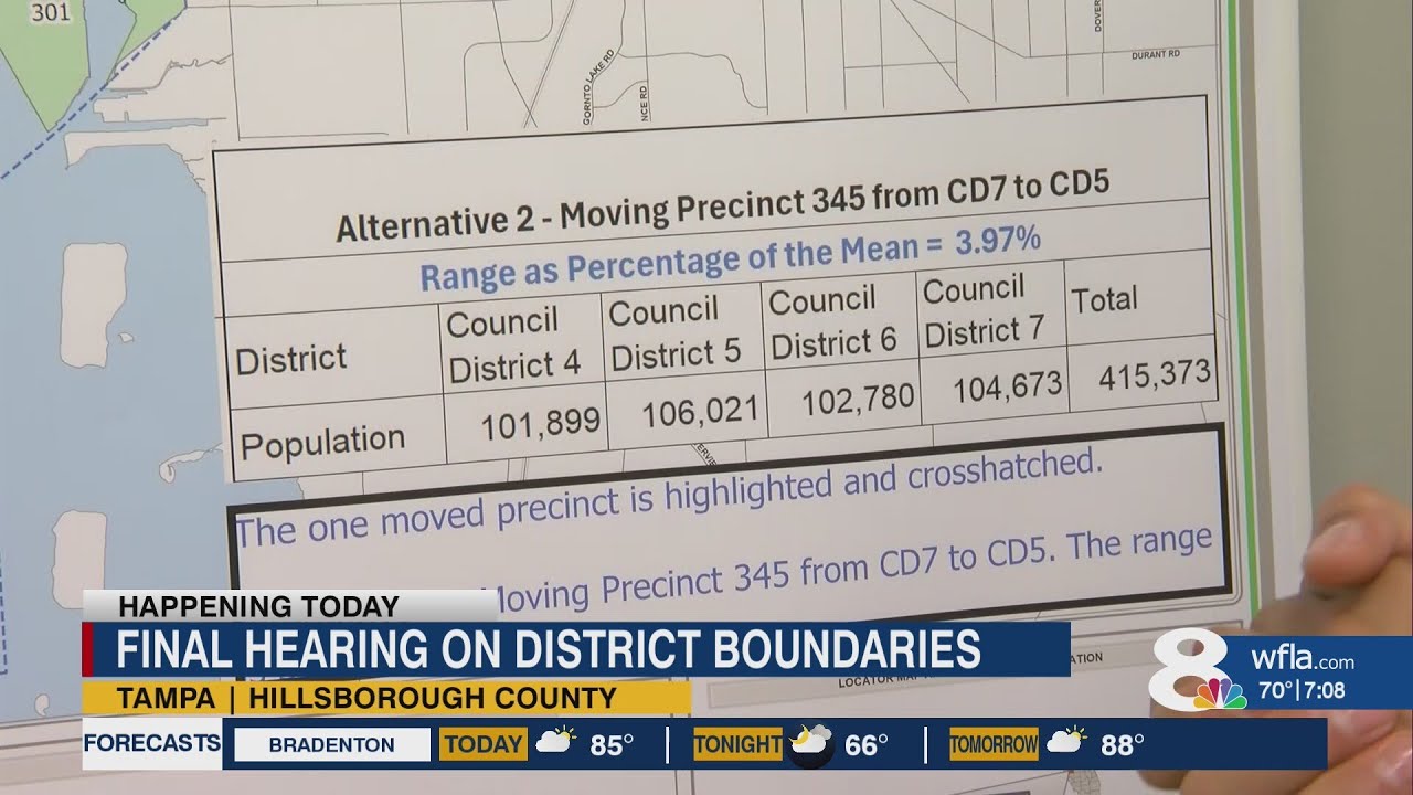 Tampa leaders to vote on changes to city council district boundaries