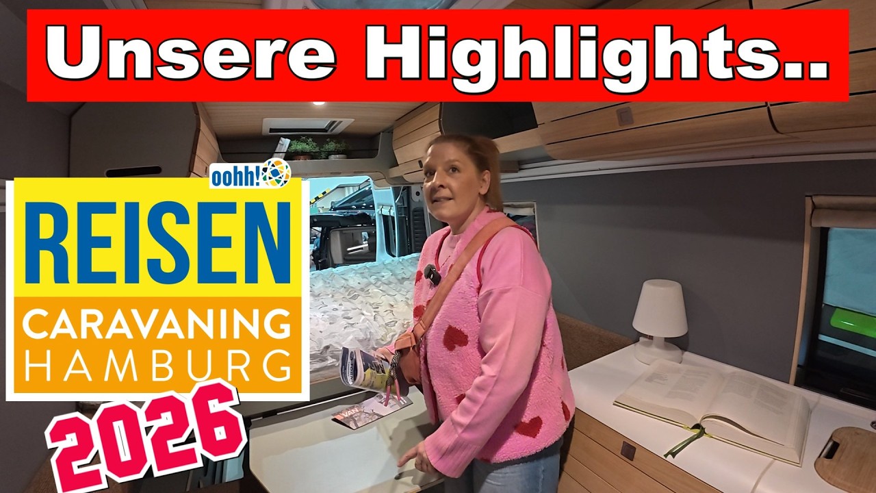 Viel zu sehen auf der Reisen Caravaning Hamburg 2026👍Jungs starten durch👉Wohnmobile ANDERS BAUEN👍