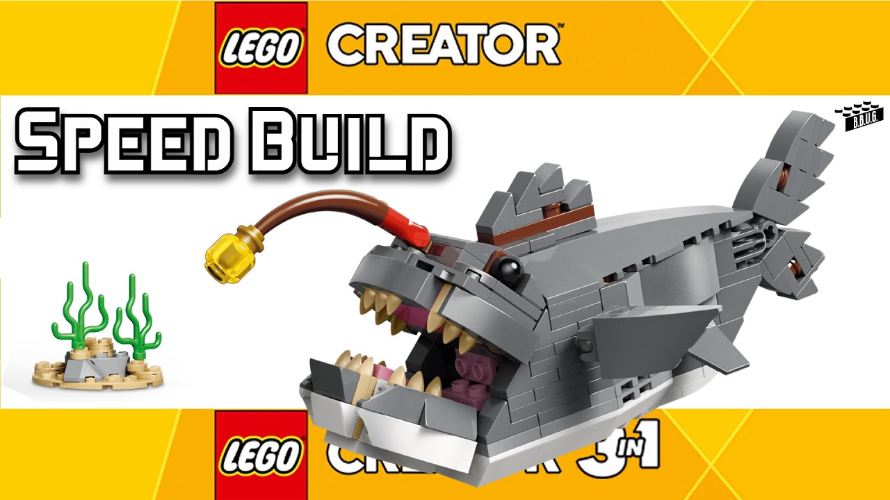 SPEED BULD LEGO Creator 3-in-1 Fierce Shark (31088)