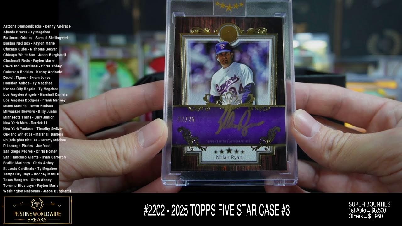 #2202 - 2025 TOPPS FIVE STAR CASE #3