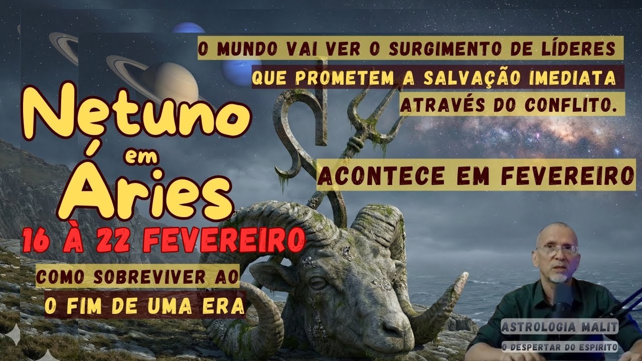 NETUNO  EM ÁRIES ♈ O desafio de fevereiro é:
