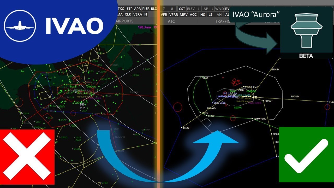 Фишки клиента Aurora (IVAO ATC)