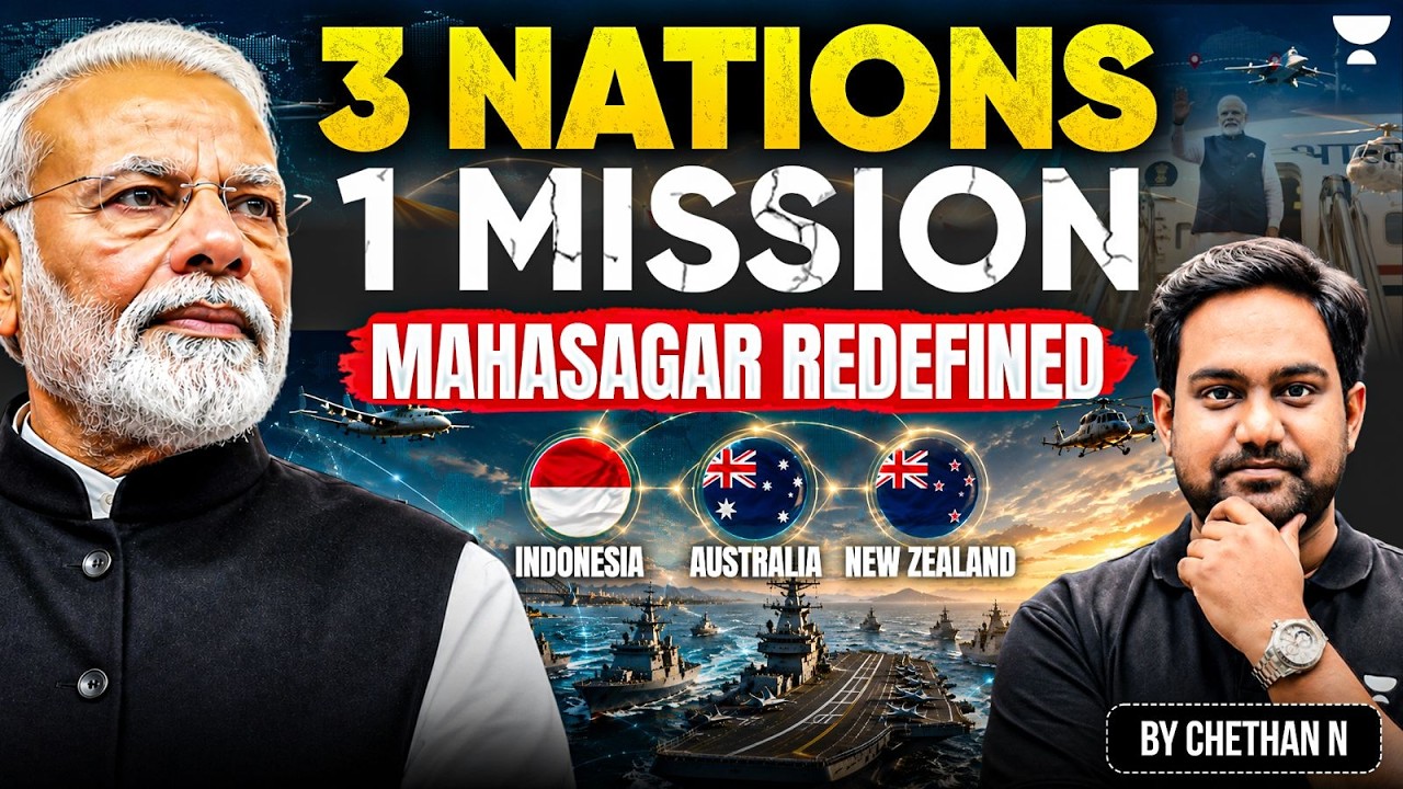 PM Modi's Indonesia, Australia & New Zealand Visit Explained | India's Indo-Pacific Strategy | UPSC