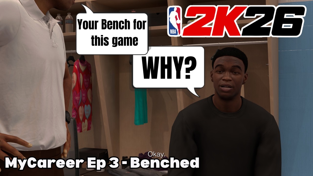 We did not wake up in time for the game so were BENCHED | 2K26 MyCareer Ep 3 - BENCHED