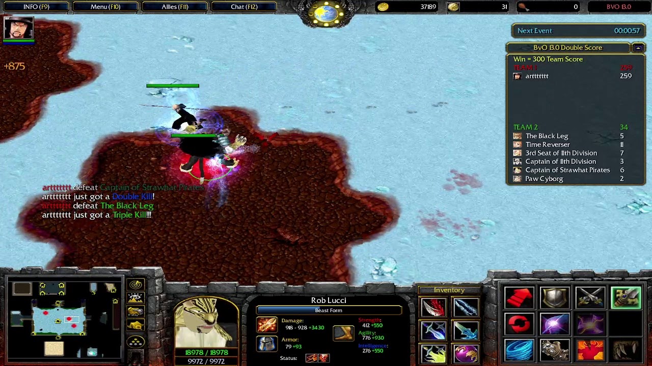 bleach vs one piece v13.0   https://wc3maps.com/map/17567/Bleach_VS_Onepiece_13.0