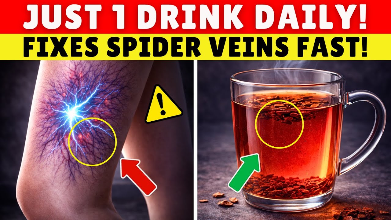 Spider Veins After 60? Just Drink THIS Daily Strengthens Vessels Fast