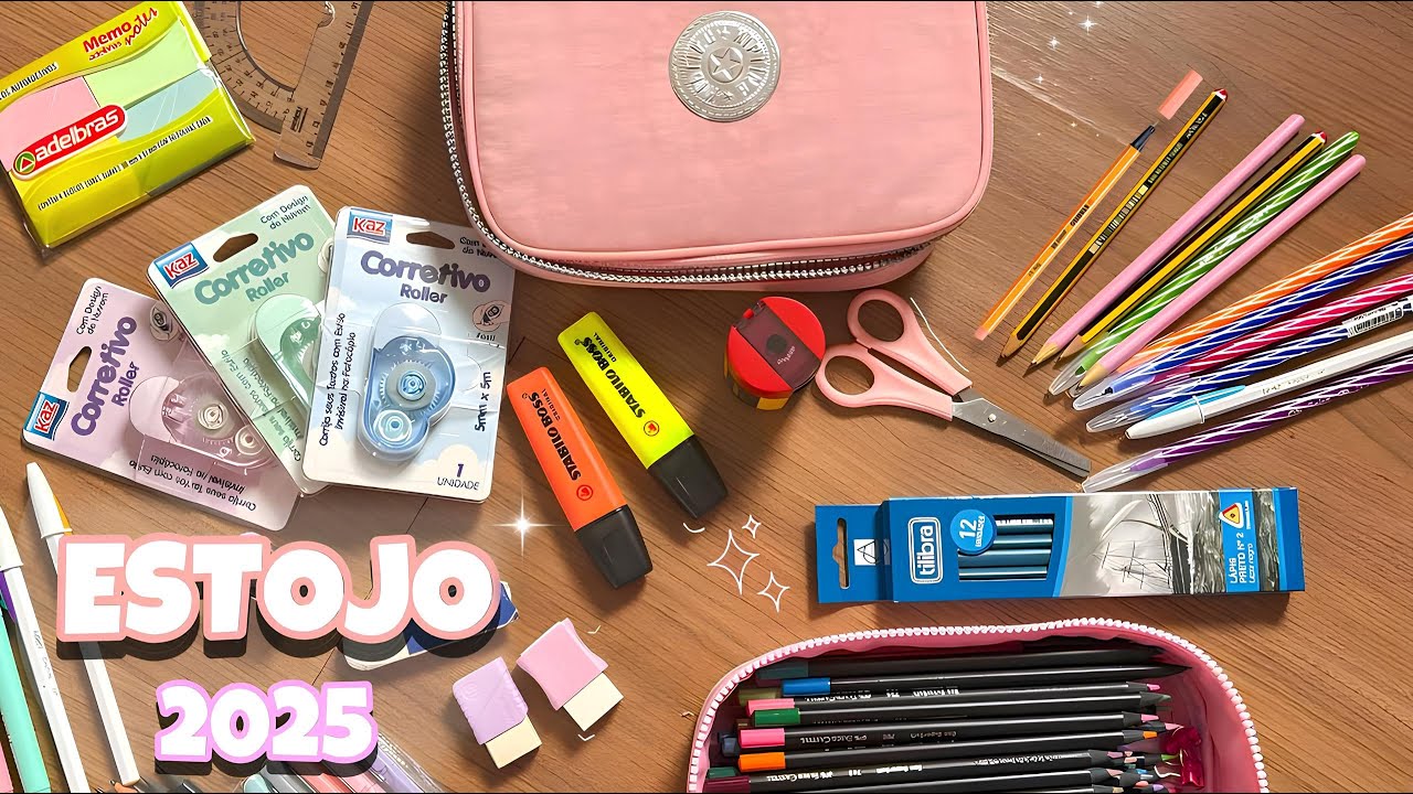 ORGANIZANDO MEU ESTOJO ESCOLAR 2025 ✏️✨ | MATERIAL ESCOLAR 2025 FAMÍLIA TOGETHER