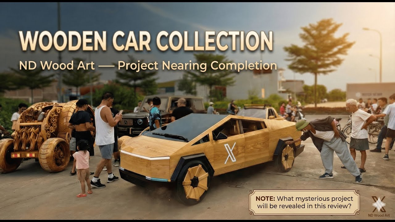 “Review of the wooden supercar collection and the upcoming project release #NDWoodART”