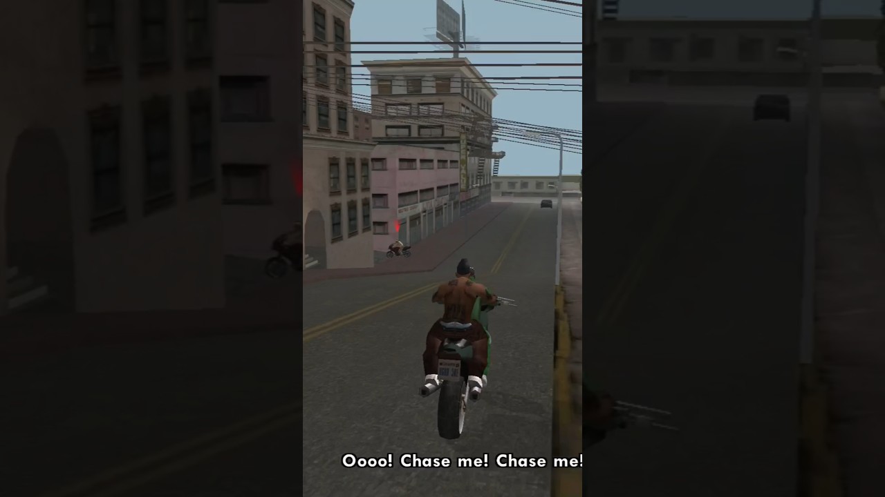 GTA BIKE CHASE❤️ #gta #gtasanandreas