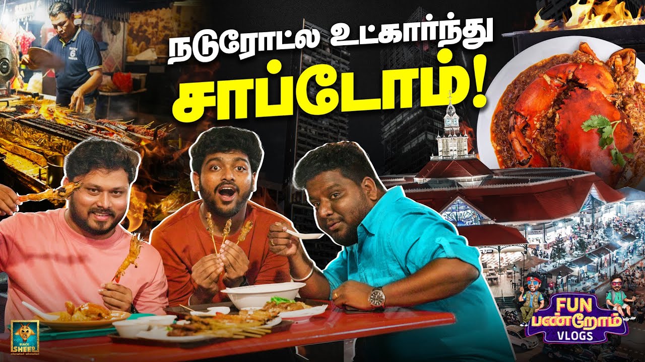 6PM-க்கு மேல Road-ல தான் சாப்டனுமா 😱 | Singapore Series | Fun Panrom Vlogs 4K | Blacksheep