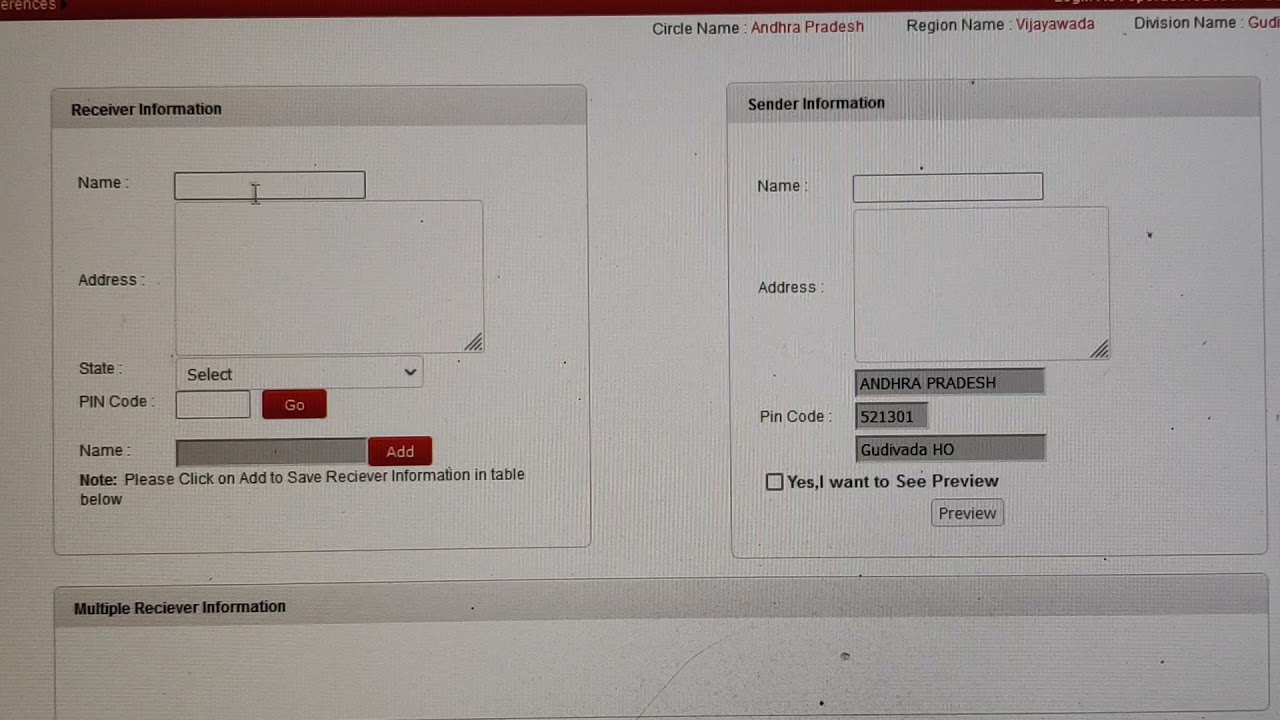e post booking procedure