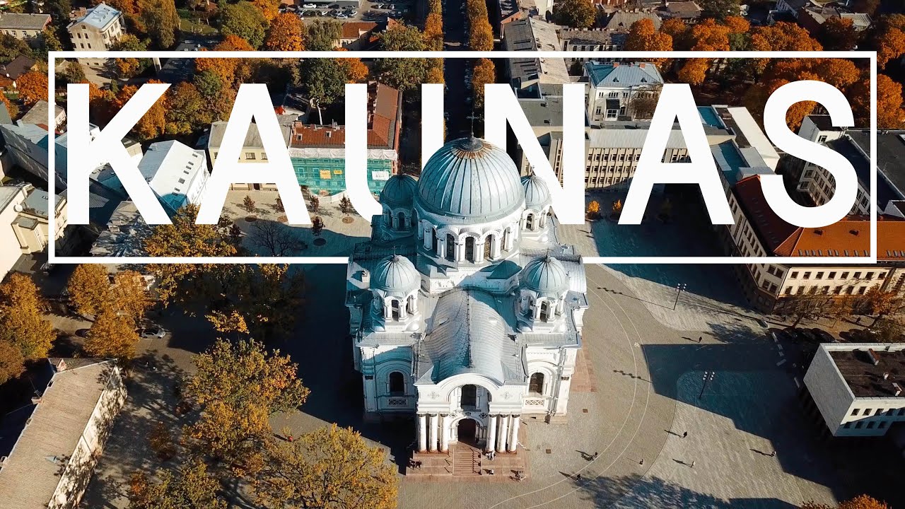 Kaunas city from above DJI MAVIC PRO 4K