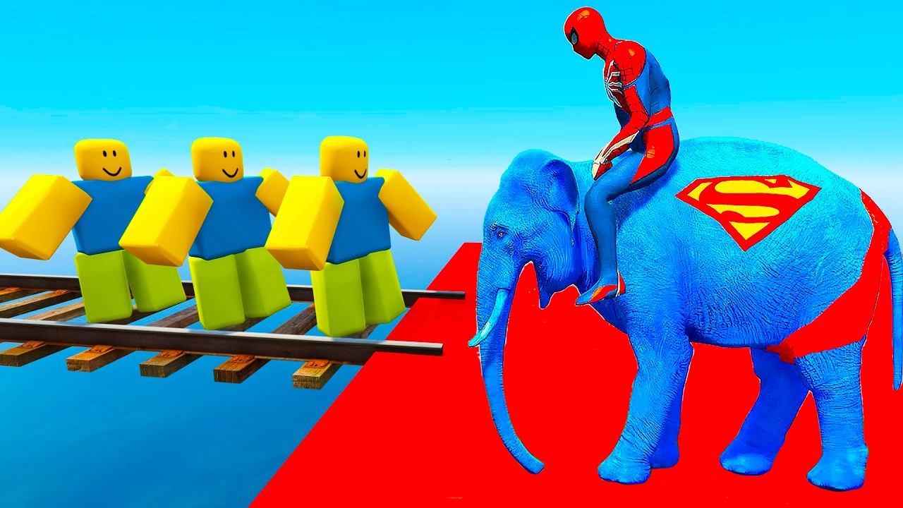 GTA 5 | Crazy Ragdoll - Spiderman On Rainbow Bridge With Minions (Funny Fails Compilations) 1