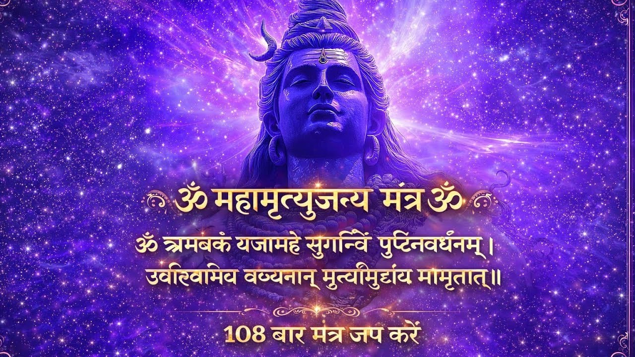 108 बार महामृत्युंजय मंत्र —  🕉️ \ Maha Mrityunjaya Mantra 108 Times |  @godlovemymusic