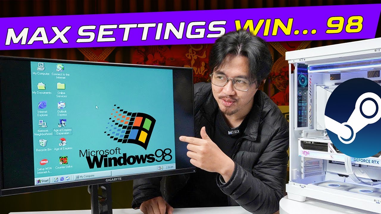 Quẩy GAME CỔ Trên Win98 Chuẩn DÂN CHƠI! - PC Trăm Củ Chạy WINDOWS 98 Có Mượt?