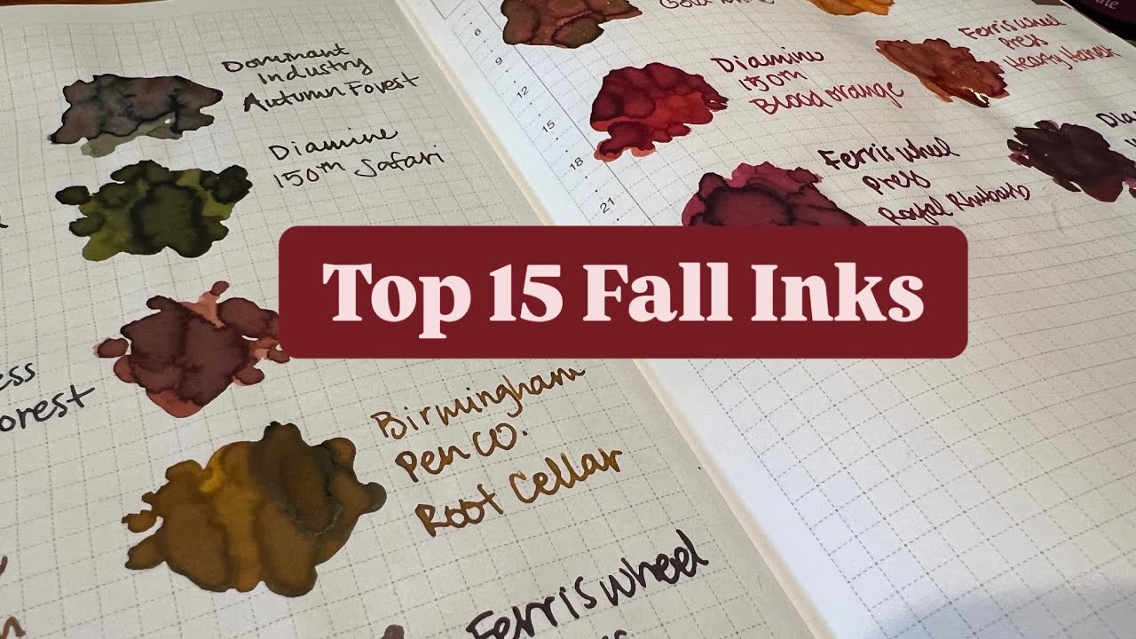 15 самых любимых осенних чернил!! 🍂🍁🍄🌻