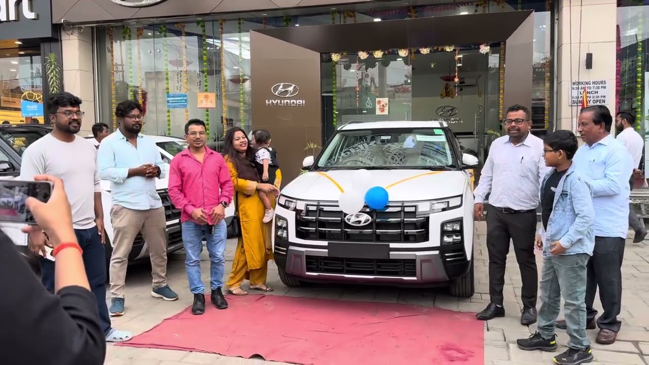 Hyundai creta car 2025 SX premium delivery, Day #automobile #hyundaicreta 