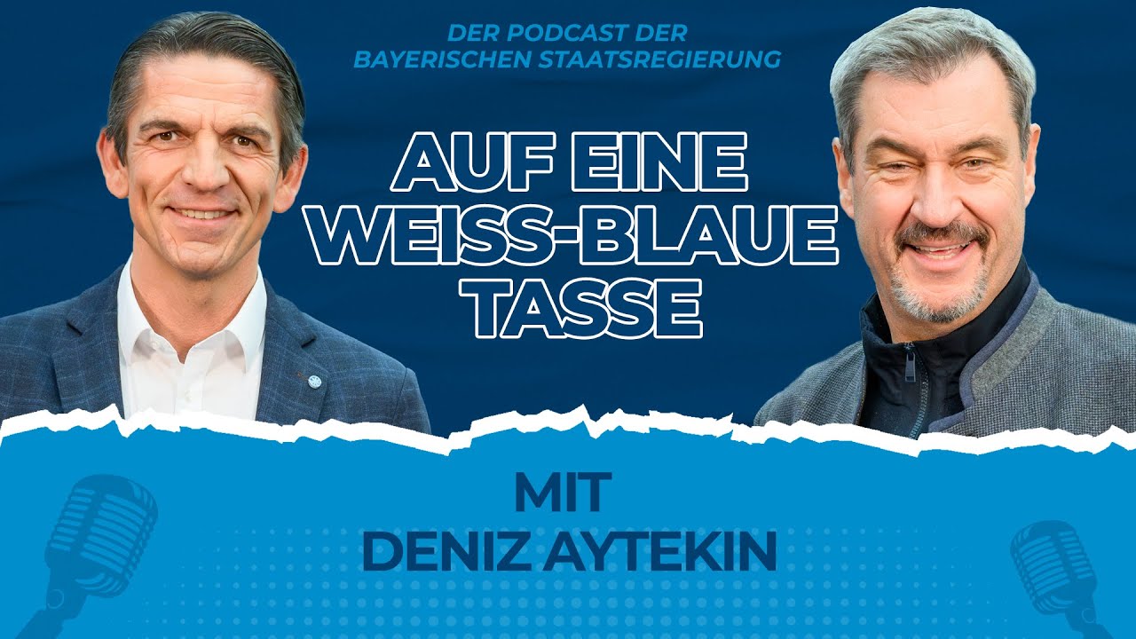 „Auf eine weiß-blaue Tasse“: Ministerpräsident Dr. Markus Söder und Deniz Aytekin - Bayern