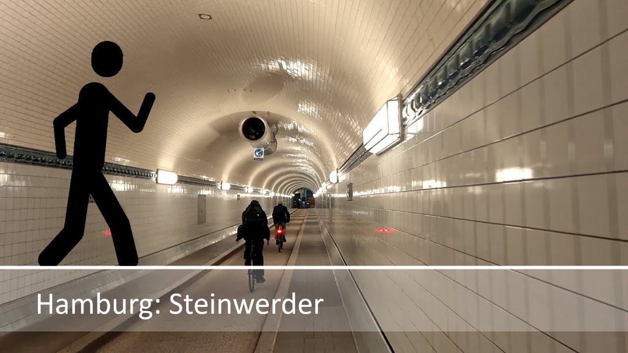 Der Geher in Hamburg: Steinwerder
