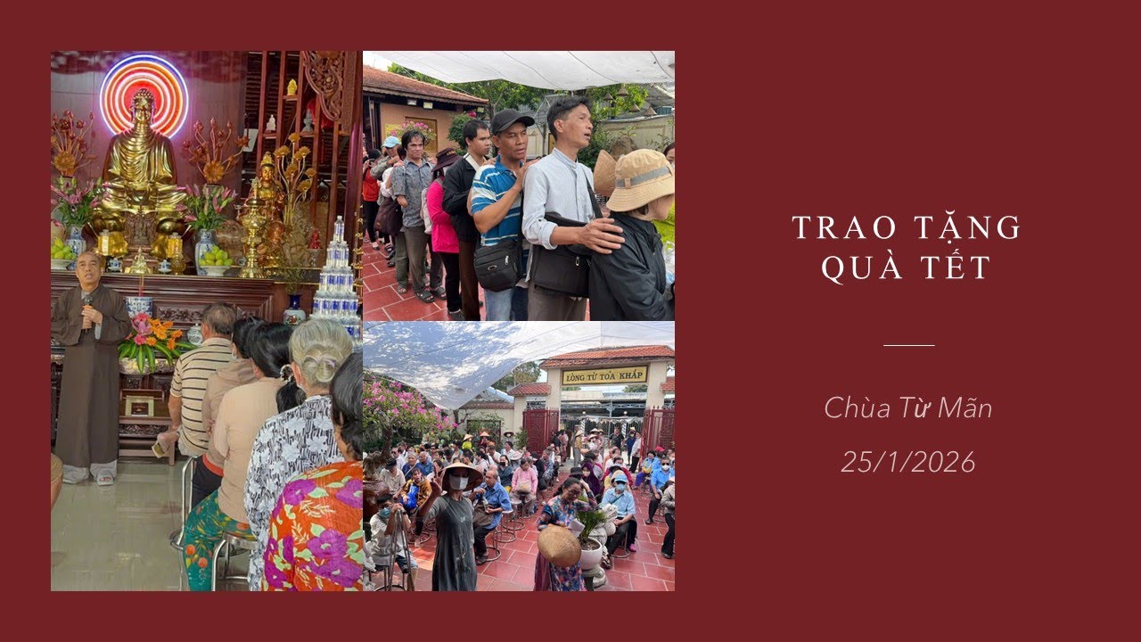Trao tặng quà Tết - Chùa Từ Mãn