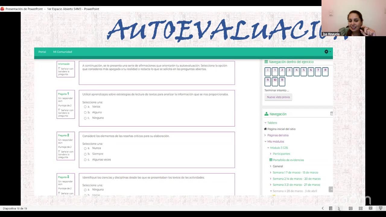 1er Espacio Abierto para el Aprendizaje Semana 4 G82