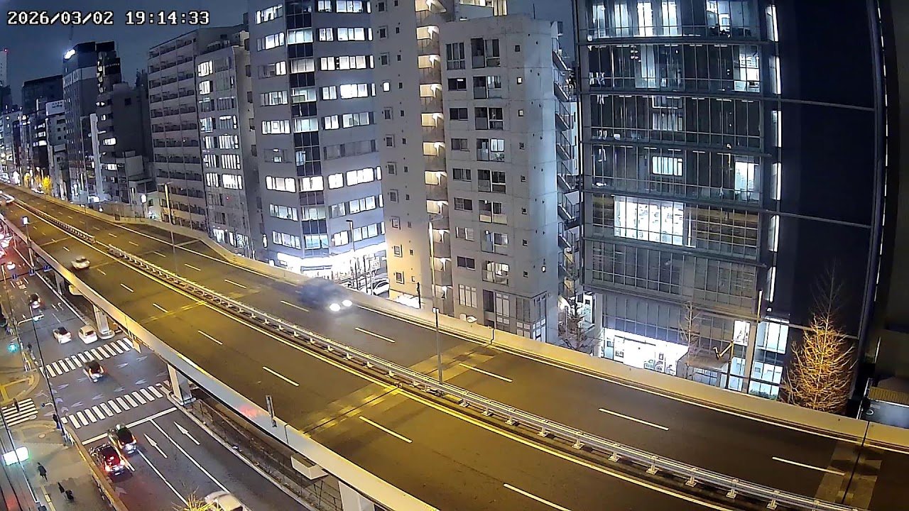 首都高速1号上野線ライブカメラ Route 1 Ueno Line Metropolitan Expressway.world.cam
