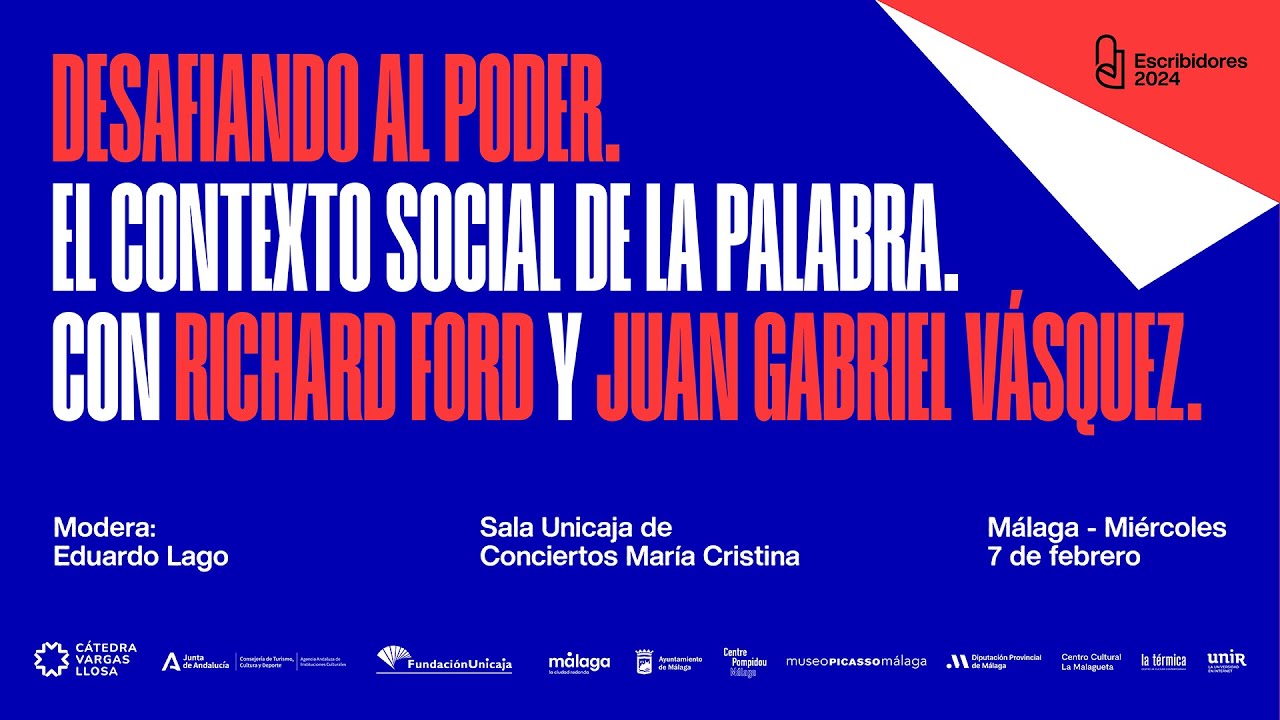 Escribidores 2024 | Richard Ford y Juan Gabriel Vásquez