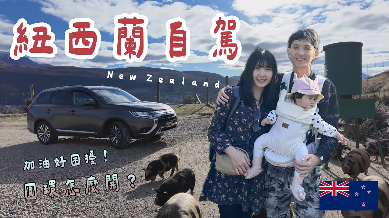 紐西蘭自駕🇳🇿邊開邊讚嘆美翻天的景色！紐西蘭開車如何加油？圓環怎麼開？沿路路殺好多，好心疼！｜紐西蘭vlog#12（真的End）